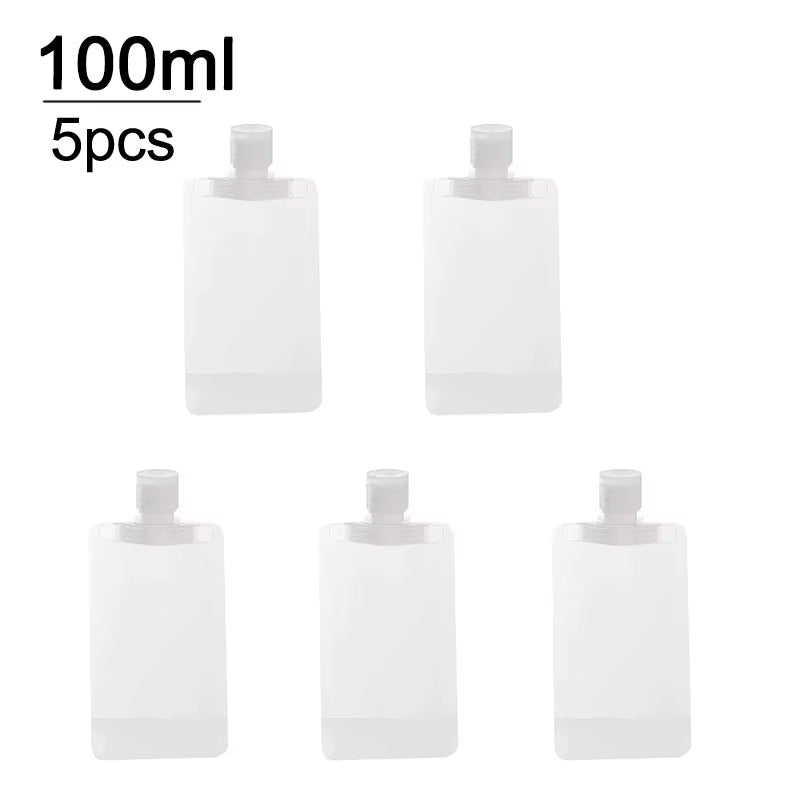 5-Piece Refillable Travel Bottle Set – 30ml, 50ml & 100ml Cosmetic Liquid Containers – Travel Bottles & Containers from Comfy Lifestyle