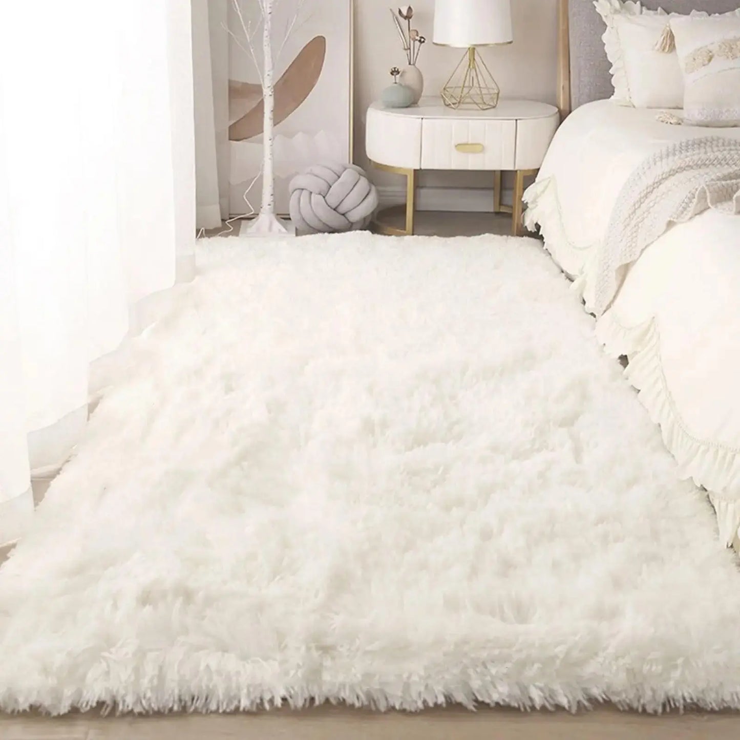 Nordic Style Soft Area Rug – Plush Wool-Style Floor Mat for Bedroom & Living Room – Rugs from Comfy Lifestyle