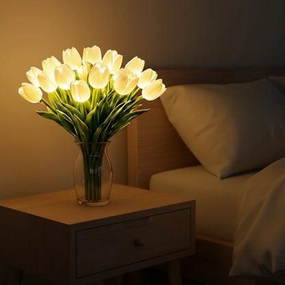 15-Piece Tulip LED Night Light Bouquet – Warm Ambient Flower Lamp for Bedroom & Bedside Decor – Lighting from Comfy Lifestyle