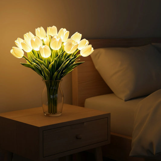 15-Piece Tulip LED Night Light Bouquet – Warm Ambient Flower Lamp for Bedroom & Bedside Decor – Lighting from Comfy Lifestyle