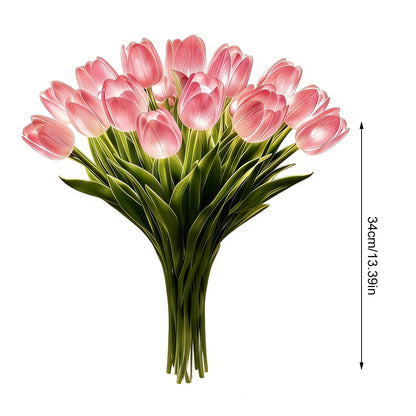 15-Piece Tulip LED Night Light Bouquet – Warm Ambient Flower Lamp for Bedroom & Bedside Decor – Lighting from Comfy Lifestyle