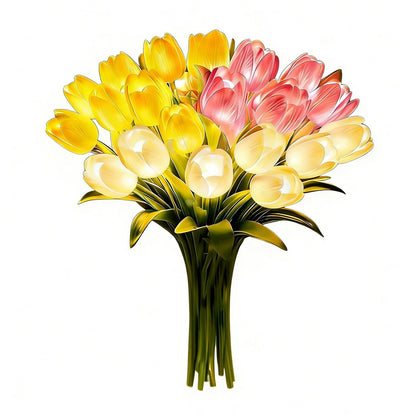 15-Piece Tulip LED Night Light Bouquet – Warm Ambient Flower Lamp for Bedroom & Bedside Decor – Lighting from Comfy Lifestyle