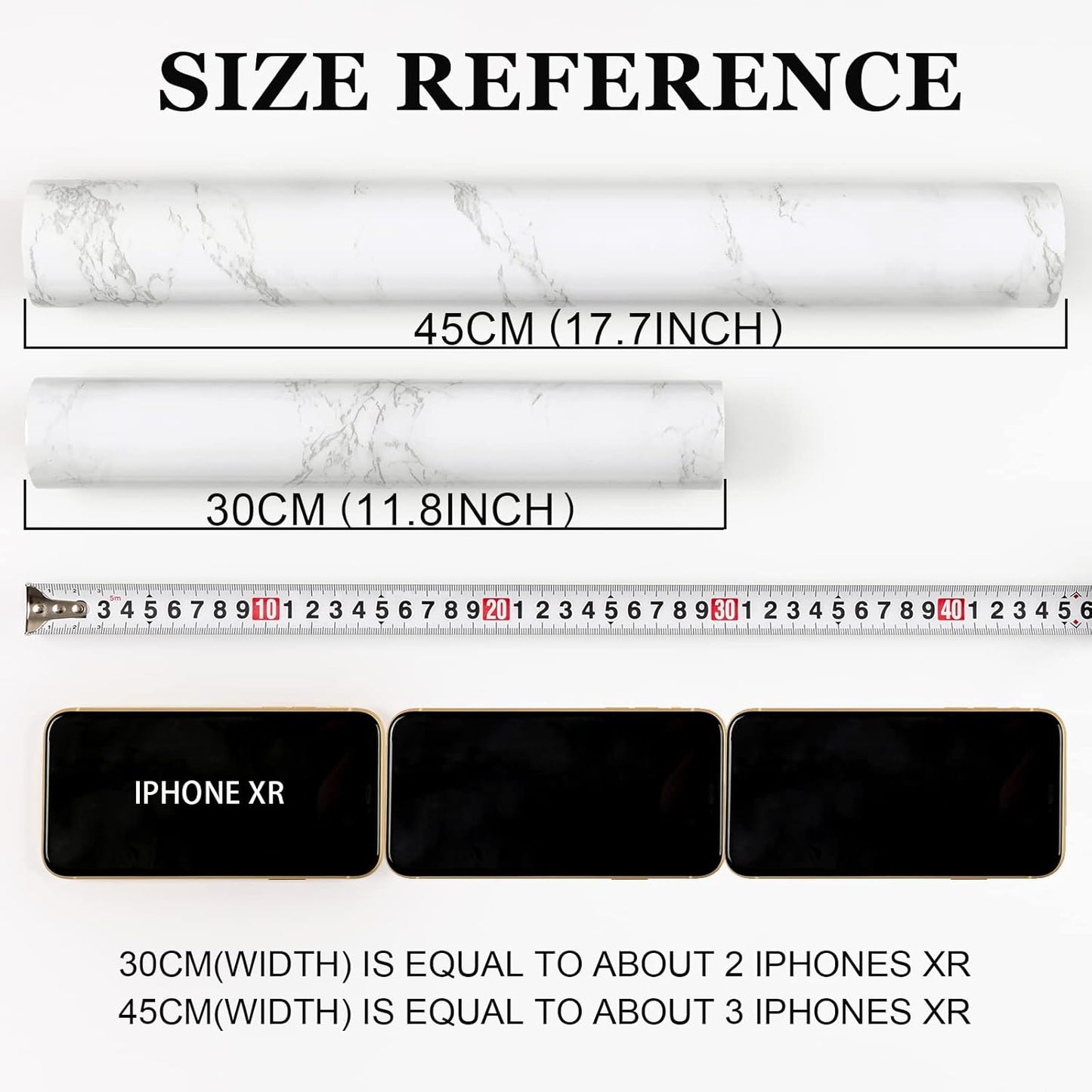 Glossy Marble Contact Paper – Peel & Stick Marble Wallpaper for Countertops & Furniture – Drawer & Shelf Liners from Comfy Lifestyle