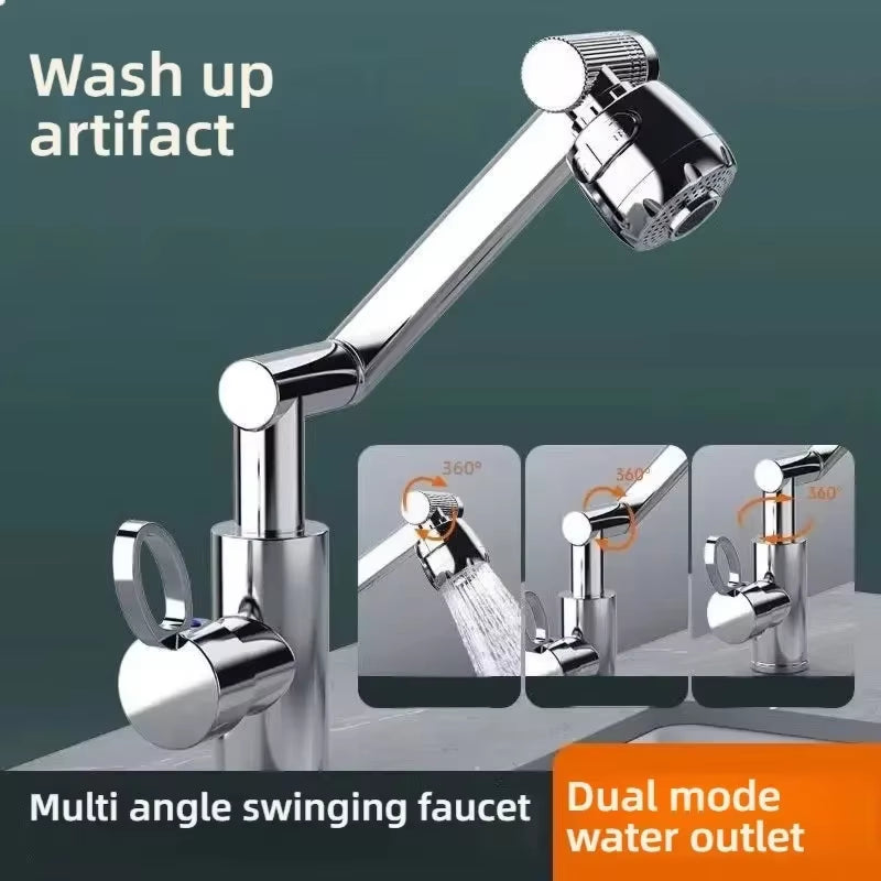 360 Degree Rotating Faucet Robotic Arm – Multi-Mode Kitchen & Bathroom – Faucets from Comfy Lifestyle