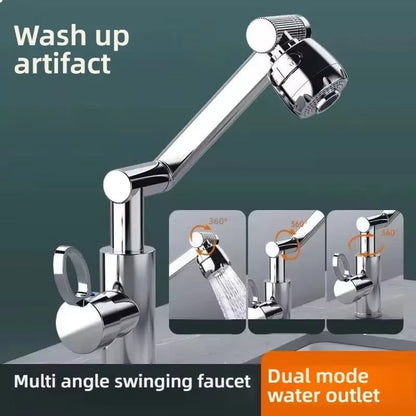 360 Degree Rotating Faucet Robotic Arm – Multi-Mode Kitchen & Bathroom – Faucets from Comfy Lifestyle
