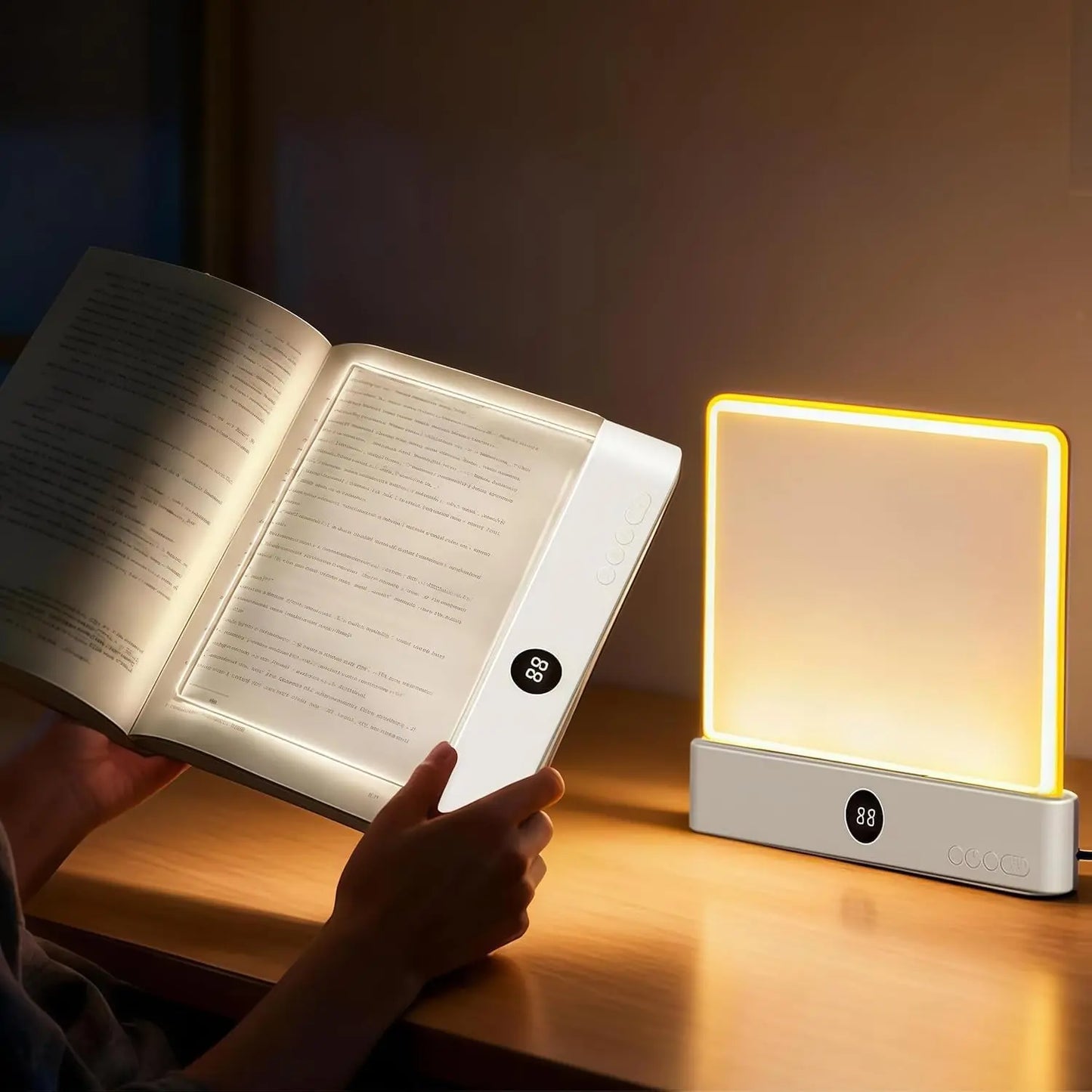 Smart LED Reading Light – Rechargeable, Dimmable Book Lamp with Auto-Off Timer – Reading Lamps from Comfy Lifestyle