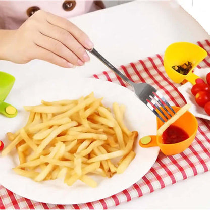 4 Piece Condiment Sauce Dish Set – Clip-On Dip Bowls for Plates, BPA-Free – Kitchen & Dining from Comfy Lifestyle