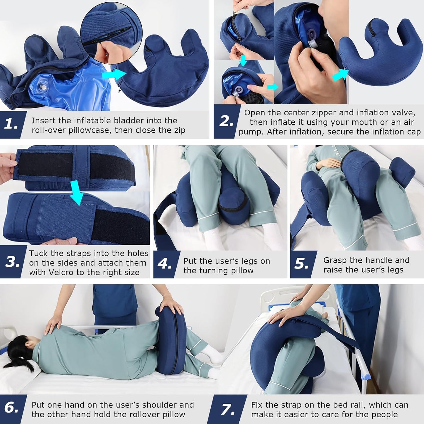 Inflatable Nursing Pillow – U-Shape Support for Nursing & Daily Care – Accessibility Equipment Accessories from Comfy Lifestyle