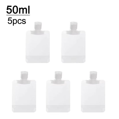 5-Piece Refillable Travel Bottle Set – 30ml, 50ml & 100ml Cosmetic Liquid Containers – Travel Bottles & Containers from Comfy Lifestyle