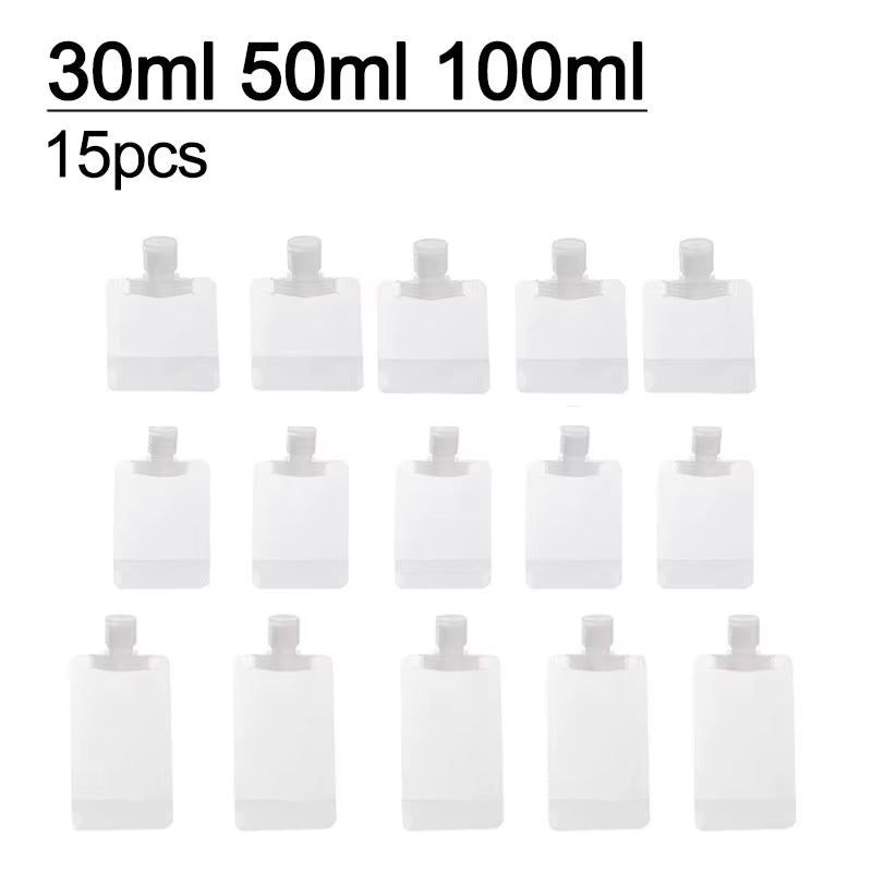 5-Piece Refillable Travel Bottle Set – 30ml, 50ml & 100ml Cosmetic Liquid Containers – Travel Bottles & Containers from Comfy Lifestyle