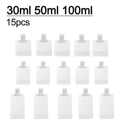 5-Piece Refillable Travel Bottle Set – 30ml, 50ml & 100ml Cosmetic Liquid Containers – Travel Bottles & Containers from Comfy Lifestyle
