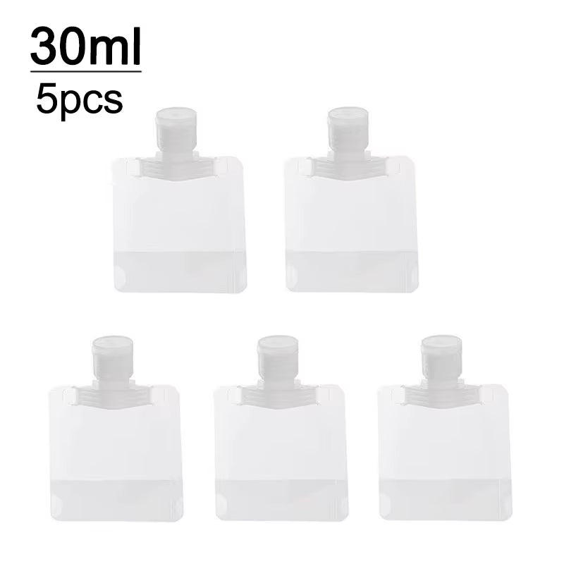 5-Piece Refillable Travel Bottle Set – 30ml, 50ml & 100ml Cosmetic Liquid Containers – Travel Bottles & Containers from Comfy Lifestyle