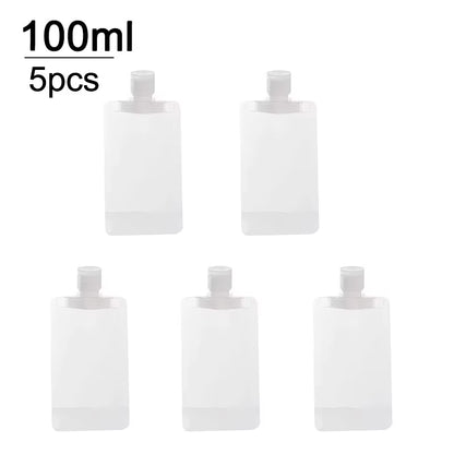 5-Piece Refillable Travel Bottle Set – 30ml, 50ml & 100ml Cosmetic Liquid Containers – Travel Bottles & Containers from Comfy Lifestyle