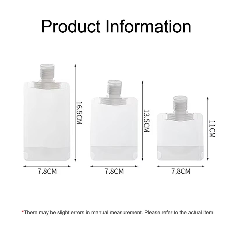 5-Piece Refillable Travel Bottle Set – 30ml, 50ml & 100ml Cosmetic Liquid Containers – Travel Bottles & Containers from Comfy Lifestyle