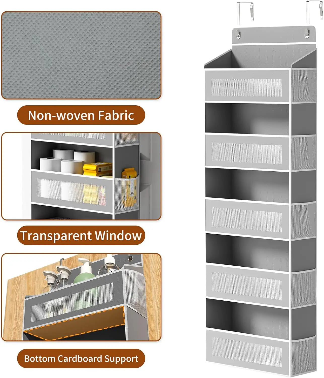 5-Tier Over Door Storage Organizer – 15 Pockets, Holds Up to 44 lbs – Household Storage Caddies from Comfy Lifestyle