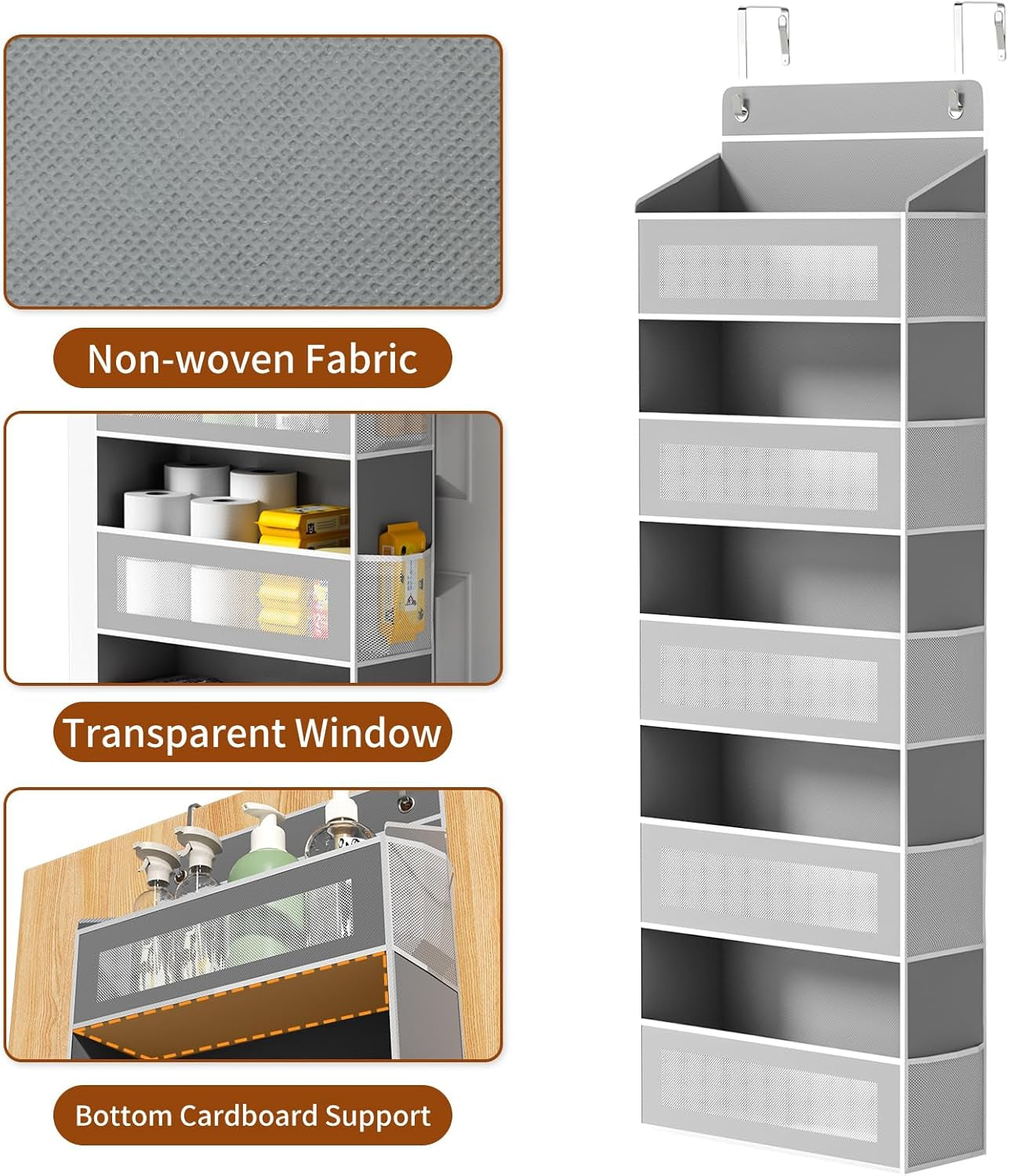 5-Tier Over Door Storage Organizer – 15 Pockets, Holds Up to 44 lbs – Household Storage Caddies from Comfy Lifestyle
