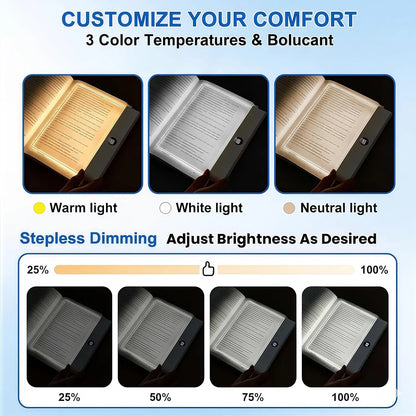 Smart LED Reading Light – Rechargeable, Dimmable Book Lamp with Auto-Off Timer – Reading Lamps from Comfy Lifestyle