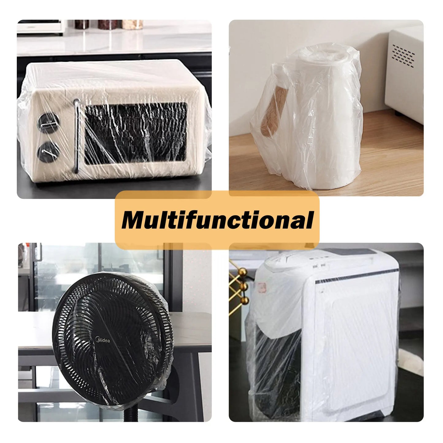 Clear Disposable Appliance Covers Set (30) – Dust & Smoke Protection – Household Appliance Accessories from Comfy Lifestyle