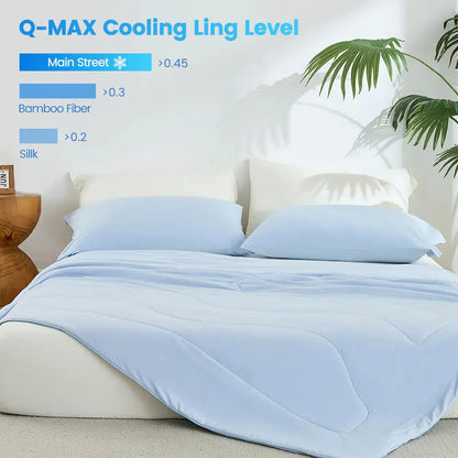 Cold Touch Double-Sided Cooling Comforter - Lightweight Cooling Blanket for Hot Sleepers – Quilts & Comforters from Comfy Lifestyle