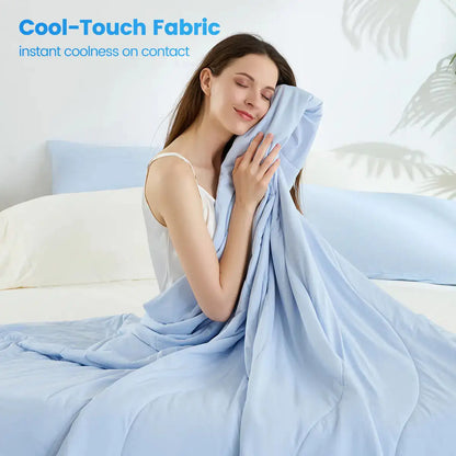 Cold Touch Double-Sided Cooling Comforter - Lightweight Cooling Blanket for Hot Sleepers – Quilts & Comforters from Comfy Lifestyle