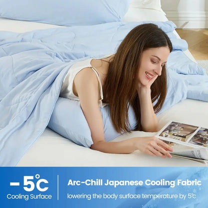 Cold Touch Double-Sided Cooling Comforter - Lightweight Cooling Blanket for Hot Sleepers – Quilts & Comforters from Comfy Lifestyle