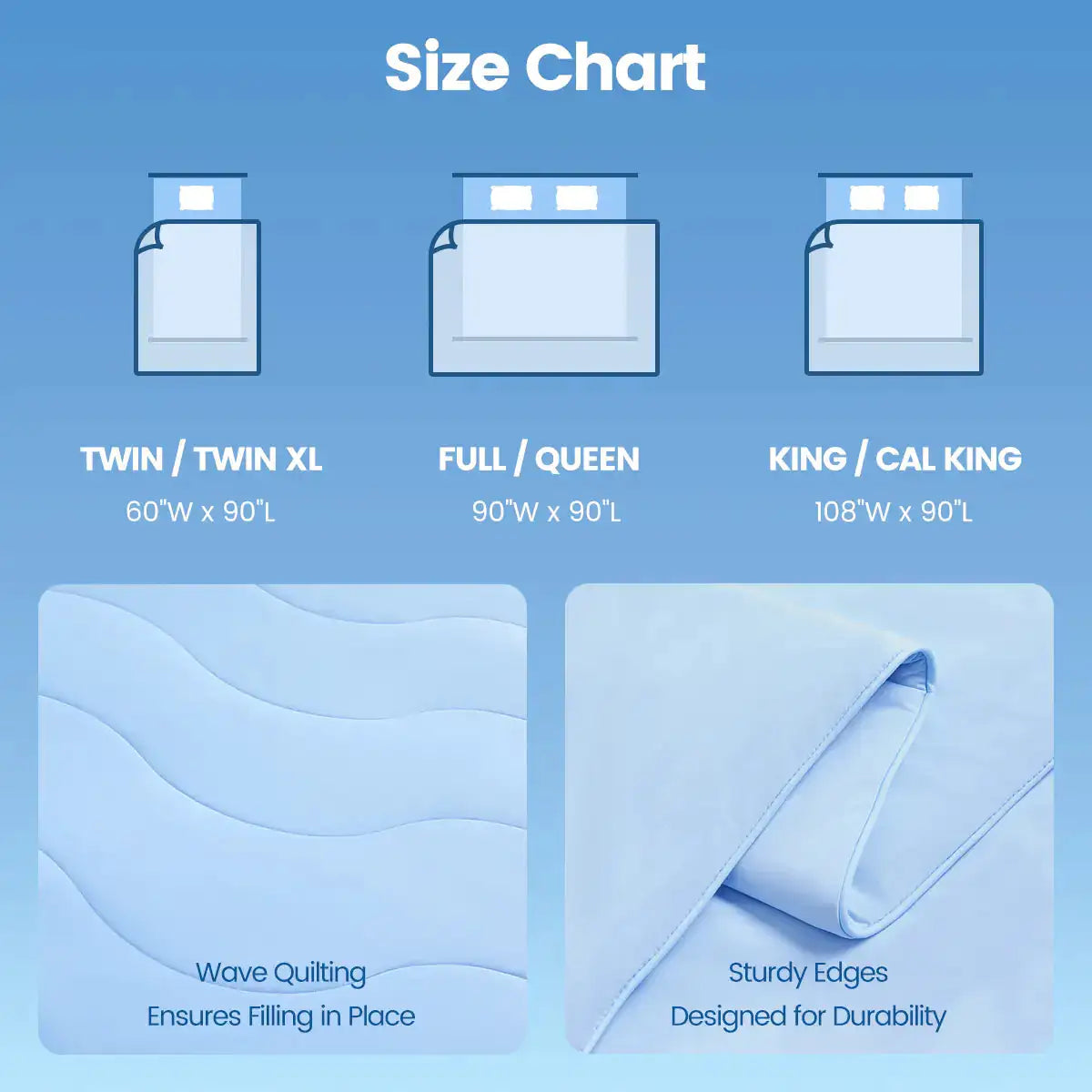 Cold Touch Double-Sided Cooling Comforter - Lightweight Cooling Blanket for Hot Sleepers – Quilts & Comforters from Comfy Lifestyle