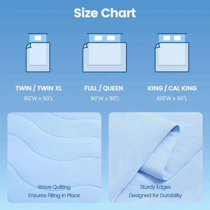 Cold Touch Double-Sided Cooling Comforter - Lightweight Cooling Blanket for Hot Sleepers – Quilts & Comforters from Comfy Lifestyle