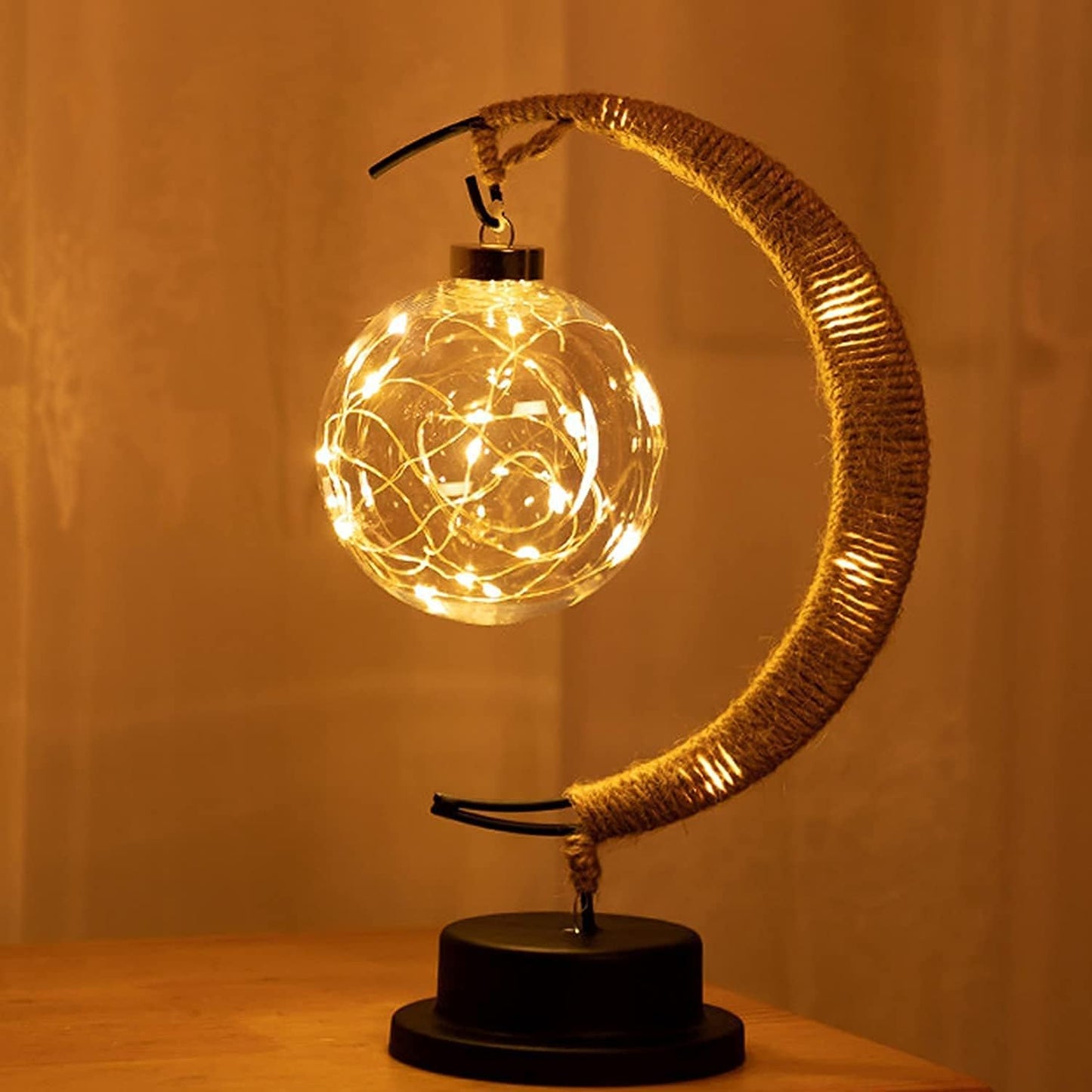 Crescent Moon LED Night Light – Warm Ambient Table Lamp for Bedroom, Nursery & Home Decor – Night Lights & Ambient Lighting from Comfy Lifestyle