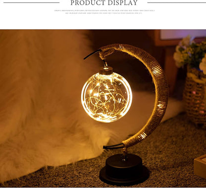 Crescent Moon LED Night Light – Warm Ambient Table Lamp for Bedroom, Nursery & Home Decor – Night Lights & Ambient Lighting from Comfy Lifestyle