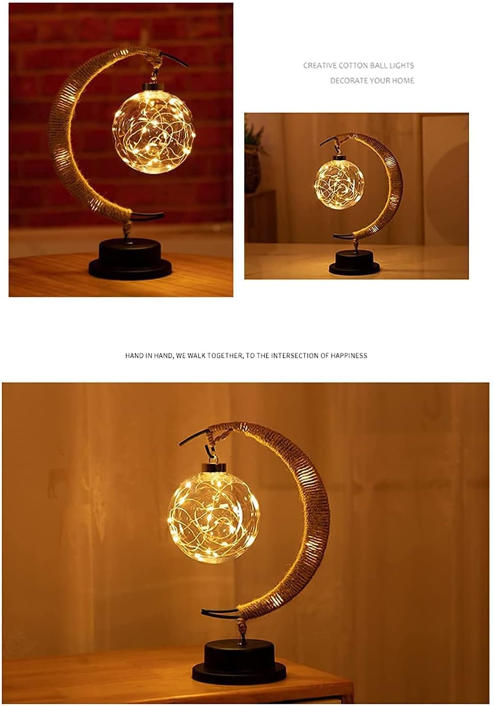Crescent Moon LED Night Light – Warm Ambient Table Lamp for Bedroom, Nursery & Home Decor – Night Lights & Ambient Lighting from Comfy Lifestyle