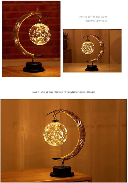 Crescent Moon LED Night Light – Warm Ambient Table Lamp for Bedroom, Nursery & Home Decor – Night Lights & Ambient Lighting from Comfy Lifestyle