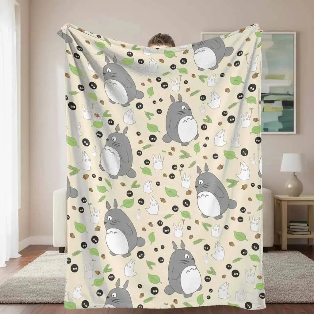 Cute Forest Spirit Flannel Throw Blanket – Throw Blankets from Comfy Lifestyle