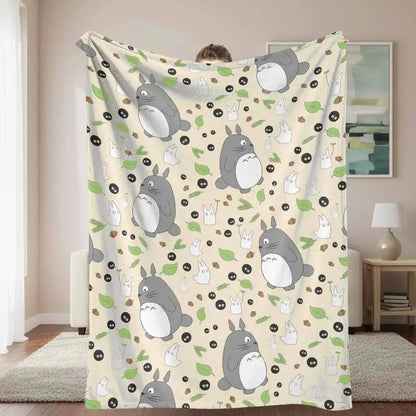 Cute Forest Spirit Flannel Throw Blanket – Throw Blankets from Comfy Lifestyle