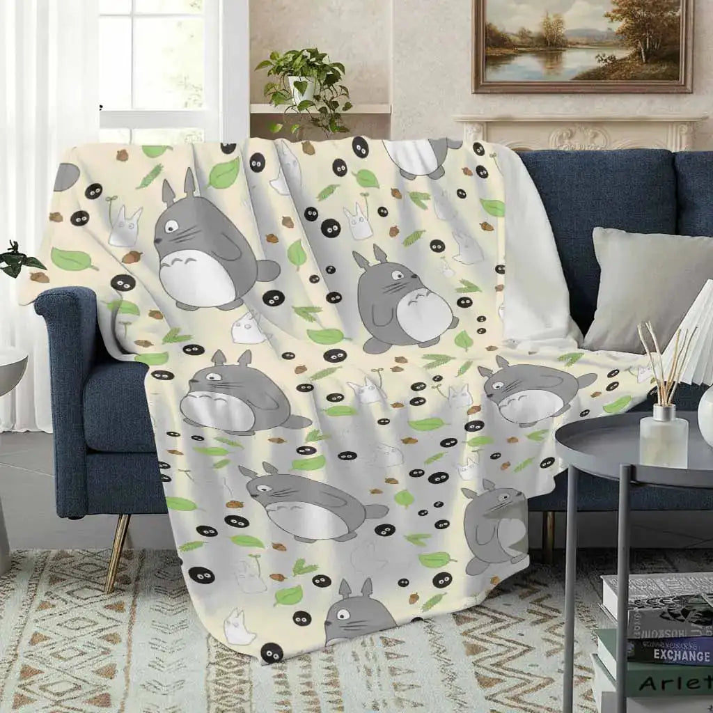 Cute Forest Spirit Flannel Throw Blanket – Throw Blankets from Comfy Lifestyle