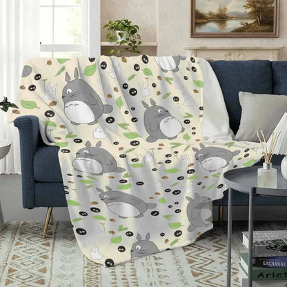Cute Forest Spirit Flannel Throw Blanket – Throw Blankets from Comfy Lifestyle