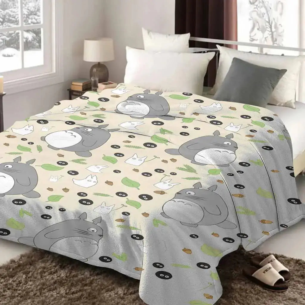 Cute Forest Spirit Flannel Throw Blanket – Throw Blankets from Comfy Lifestyle