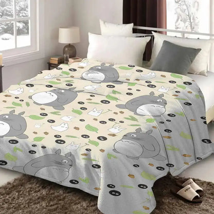Cute Forest Spirit Flannel Throw Blanket – Throw Blankets from Comfy Lifestyle