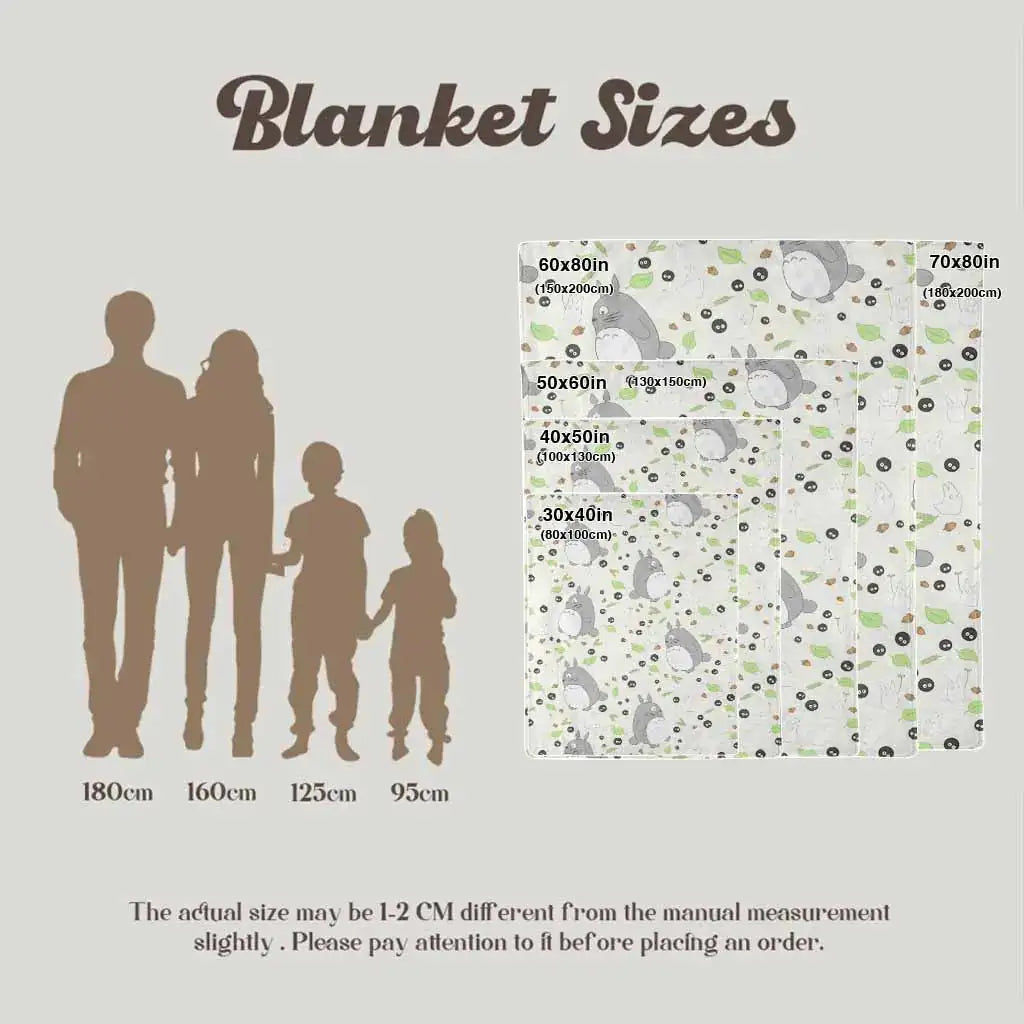 Cute Forest Spirit Flannel Throw Blanket – Throw Blankets from Comfy Lifestyle