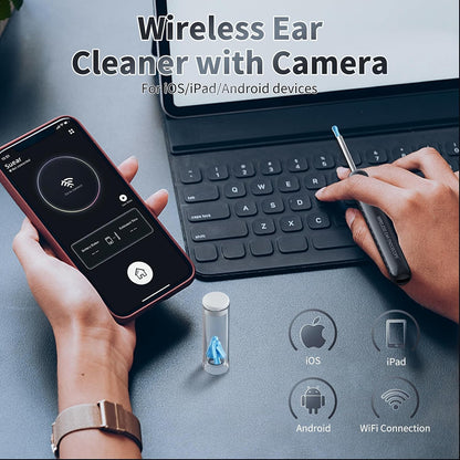 Ear Wax Removal Tool, HD Ear Cleaner Otoscope Camera with Light