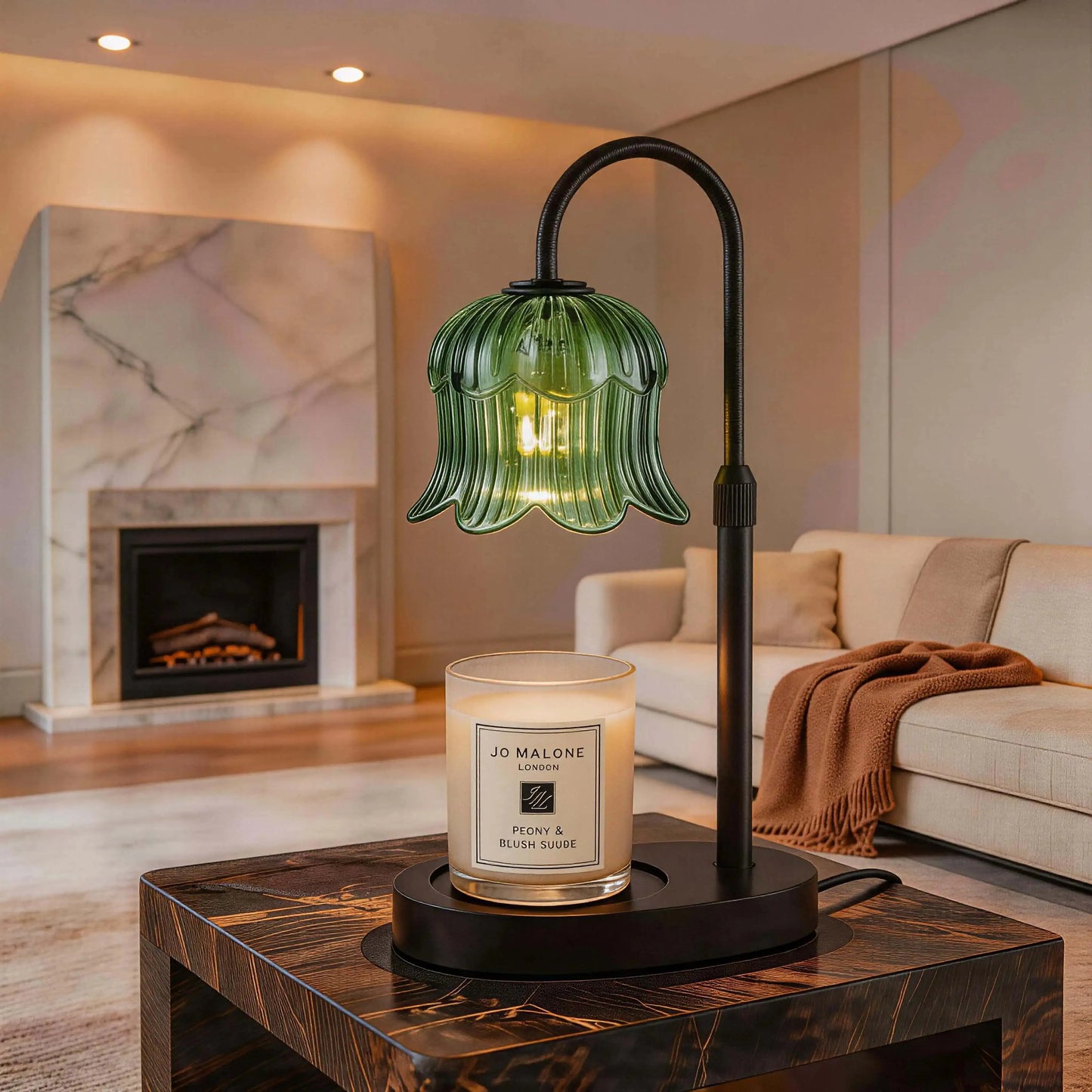 Flower-Shaped Candle Warmer Lamp with Timer - Home Decor & Aromatherapy – Candle & Oil Warmers from Comfy Lifestyle