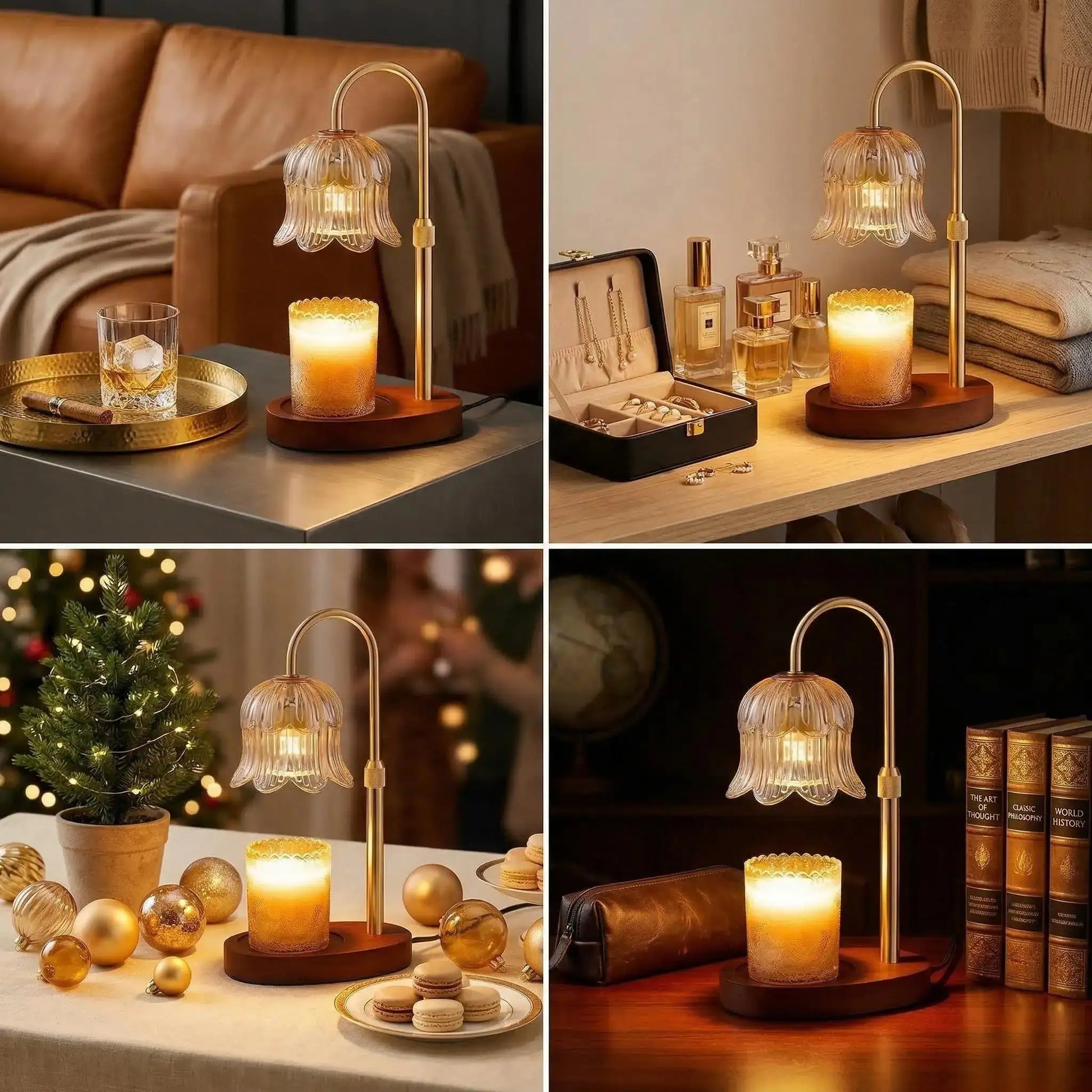 Flower-Shaped Candle Warmer Lamp with Timer - Home Decor & Aromatherapy – Candle & Oil Warmers from Comfy Lifestyle