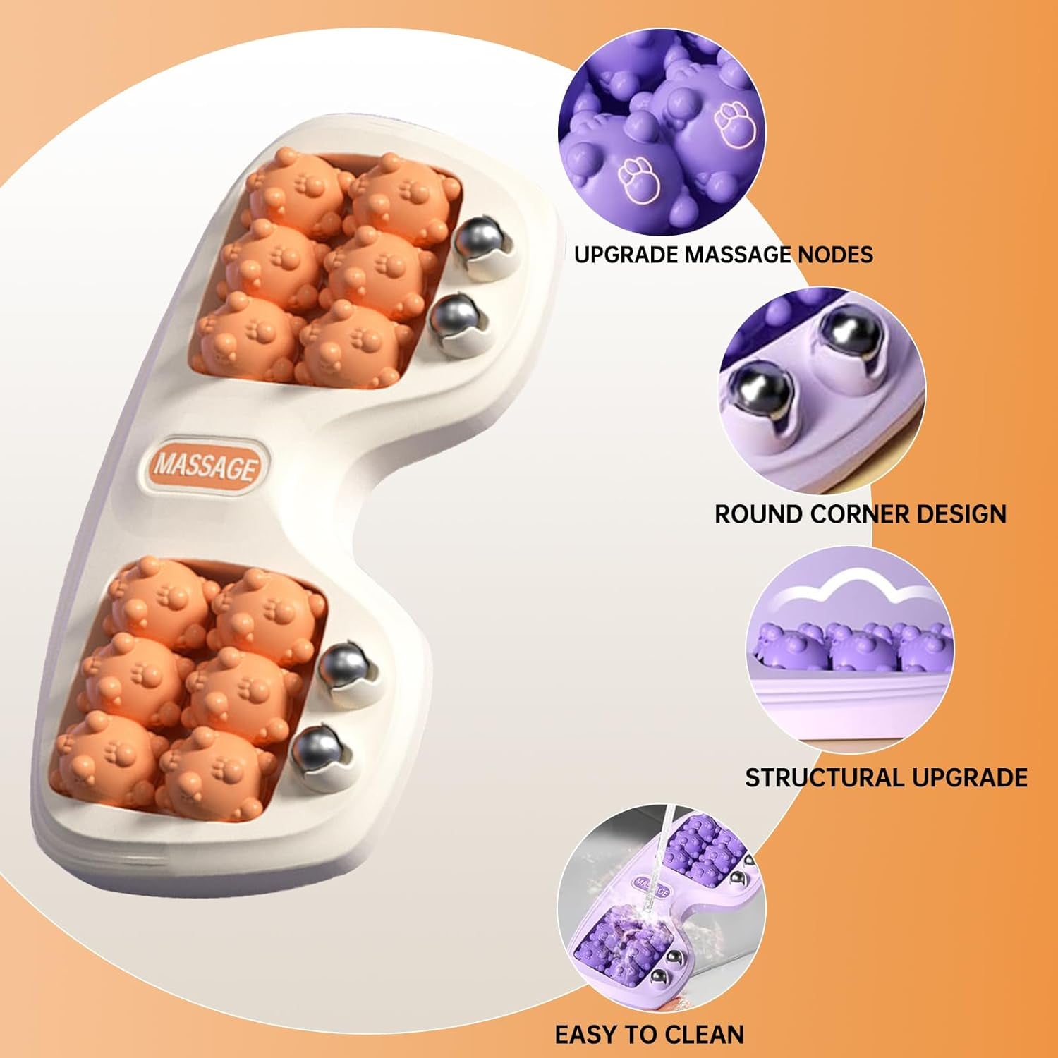 Foot Massage Roller – Cat Claw Reflexology Tool for Muscle Relief – Manual Massage Tools from Comfy Lifestyle