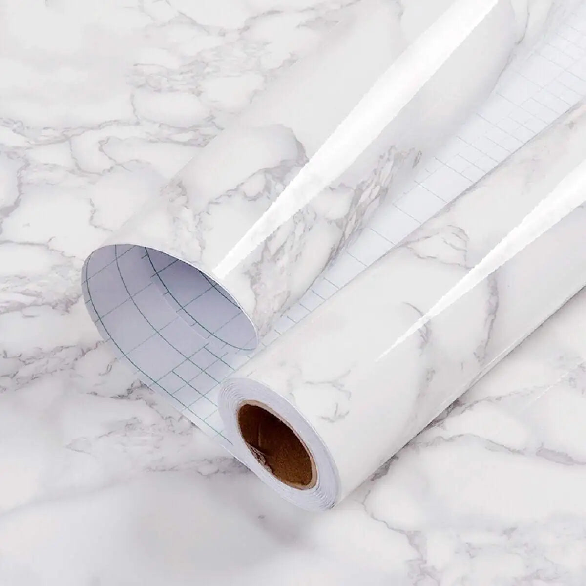 Glossy Marble Contact Paper – Peel & Stick Marble Wallpaper for Countertops & Furniture – Drawer & Shelf Liners from Comfy Lifestyle