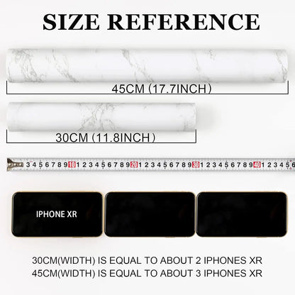 Glossy Marble Contact Paper – Peel & Stick Marble Wallpaper for Countertops & Furniture – Drawer & Shelf Liners from Comfy Lifestyle