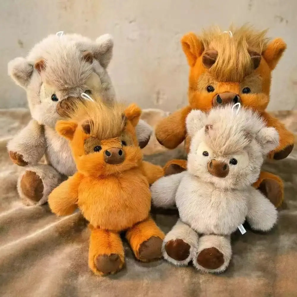 Highland Cow Plush Toy – Soft, Cuddly Stuffed Animal (It Runs!) – Stuffed Animals from Comfy Lifestyle