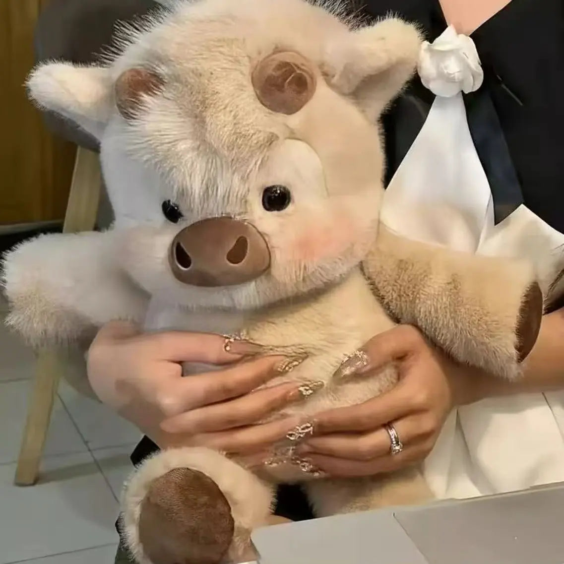 Highland Cow Plush Toy – Soft, Cuddly Stuffed Animal (It Runs!) – Stuffed Animals from Comfy Lifestyle