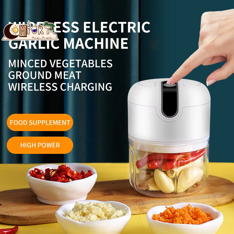 Mini Electric Food Chopper & Processor – Multifunction, USB Rechargeable Garlic, Vegetable & Meat Processor – from Comfy Lifestyle