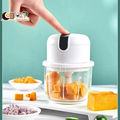 Mini Electric Food Chopper & Processor – Multifunction, USB Rechargeable Garlic, Vegetable & Meat Processor – from Comfy Lifestyle