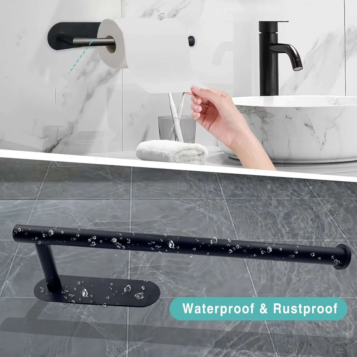 No Drill Paper Towel Holder – Strong Adhesive, Wall Mounted – Paper Towel Holders from Comfy Lifestyle