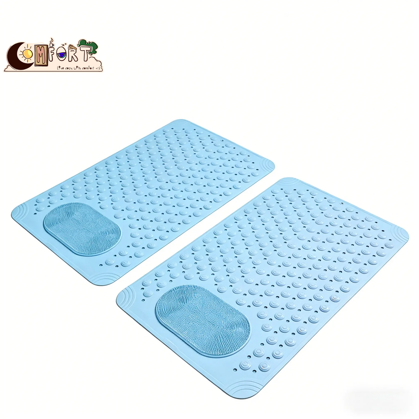 Non Slip Shower Mat for Bathtub, Foot Massage Bath Mat with Drainage – from Comfy Lifestyle